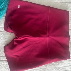 Lululemon Athletica Magenta Athletic Shorts